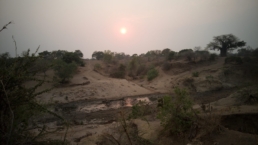 A view into the Chitake Springs at sunrise, mid-October 2023, Mana Pools, Zimbabwe. Photo taken with DJI Pocket 2.